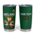 Custom Ireland Rugby Tumbler Cup Shamrock With Ireland Flag Colors