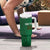 Custom Ireland Rugby Tumbler With Handle Shamrock With Ireland Flag Colors