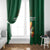 Custom Ireland Rugby Window Curtain Shamrock With Ireland Flag Colors