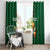 Custom Ireland Rugby Window Curtain Shamrock With Ireland Flag Colors