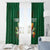 Custom Ireland Rugby Window Curtain Shamrock With Ireland Flag Colors