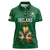 Custom Ireland Rugby Women Polo Shirt Shamrock With Ireland Flag Colors