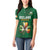 Custom Ireland Rugby Women Polo Shirt Shamrock With Ireland Flag Colors