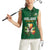 Custom Ireland Rugby Women Sleeveless Polo Shirt Shamrock With Ireland Flag Colors