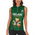 Custom Ireland Rugby Women Sleeveless Polo Shirt Shamrock With Ireland Flag Colors