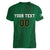 Custom Ireland Rugby Women V-Neck T-Shirt Shamrock With Ireland Flag Colors