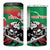 Personalized Italy 4 in 1 Can Cooler Tumbler Wolf Warrior Grunge Style