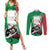 Personalized Italy Couples Matching Summer Maxi Dress and Long Sleeve Button Shirt Wolf Warrior Grunge Style