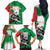 Personalized Italy Family Matching Off The Shoulder Long Sleeve Dress and Hawaiian Shirt Wolf Warrior Grunge Style