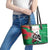 Personalized Italy Leather Tote Bag Wolf Warrior Grunge Style