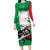 Personalized Italy Long Sleeve Bodycon Dress Wolf Warrior Grunge Style - Wonder Print Shop