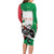 Personalized Italy Long Sleeve Bodycon Dress Wolf Warrior Grunge Style - Wonder Print Shop