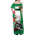 Personalized Italy Off Shoulder Maxi Dress Wolf Warrior Grunge Style - Wonder Print Shop