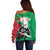 Personalized Italy Off Shoulder Sweater Wolf Warrior Grunge Style