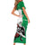 Personalized Italy Short Sleeve Bodycon Dress Wolf Warrior Grunge Style