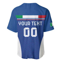 Blue back jersey with flag stripe panel, "YOUR TEXT" and number 00
