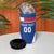 Custom Italy Football 4 in 1 Can Cooler Tumbler Italy Flag Pattern On Blue