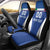 Custom Italy Football Car Seat Cover Italy Flag Pattern On Blue - Wonder Print Shop