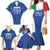 Custom Italy Football Family Matching Mermaid Dress and Hawaiian Shirt Italy Flag Pattern On Blue - Wonder Print Shop