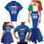 Custom Italy Football Family Matching Mermaid Dress and Hawaiian Shirt Italy Flag Pattern On Blue - Wonder Print Shop