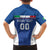 Custom Italy Football Family Matching Puletasi and Hawaiian Shirt Italy Flag Pattern On Blue