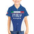 Custom Italy Football Family Matching Puletasi and Hawaiian Shirt Italy Flag Pattern On Blue