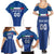 Custom Italy Football Family Matching Summer Maxi Dress and Hawaiian Shirt Italy Flag Pattern On Blue - Wonder Print Shop