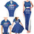 Custom Italy Football Family Matching Tank Maxi Dress and Hawaiian Shirt Italy Flag Pattern On Blue - Wonder Print Shop