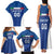 Custom Italy Football Family Matching Tank Maxi Dress and Hawaiian Shirt Italy Flag Pattern On Blue - Wonder Print Shop