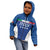 Custom Italy Football Kid Hoodie Italy Flag Pattern On Blue - Wonder Print Shop