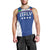 Custom Italy Football Men Tank Top Italy Flag Pattern On Blue