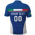 Custom Italy Football Polo Shirt Italy Flag Pattern On Blue - Wonder Print Shop