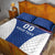 Custom Italy Football Quilt Bed Set Italy Flag Pattern On Blue