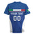 Custom Italy Football Rugby Jersey Italy Flag Pattern On Blue