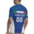 Custom Italy Football Rugby Jersey Italy Flag Pattern On Blue