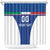 Custom Italy Football Shower Curtain Italy Flag Pattern On Blue - Wonder Print Shop