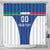 Custom Italy Football Shower Curtain Italy Flag Pattern On Blue - Wonder Print Shop