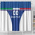 Custom Italy Football Shower Curtain Italy Flag Pattern On Blue - Wonder Print Shop