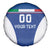 Custom Italy Football Spare Tire Cover Italy Flag Pattern On Blue