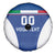 Custom Italy Football Spare Tire Cover Italy Flag Pattern On Blue