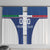 Custom Italy Football Window Curtain Italy Flag Pattern On Blue - Wonder Print Shop