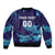 Custom Italy Rugby Bomber Jacket Gli Azzurri Flame Pattern - Wonder Print Shop