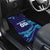 Custom Italy Rugby Car Mats Gli Azzurri Flame Pattern - Wonder Print Shop