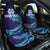 Custom Italy Rugby Car Seat Cover Gli Azzurri Flame Pattern - Wonder Print Shop