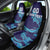 Custom Italy Rugby Car Seat Cover Gli Azzurri Flame Pattern - Wonder Print Shop