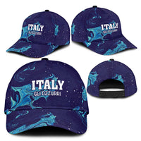 Custom Italy Rugby Classic Cap Gli Azzurri Flame Pattern - Wonder Print Shop