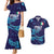 Custom Italy Rugby Couples Matching Mermaid Dress and Hawaiian Shirt Gli Azzurri Flame Pattern