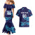 Custom Italy Rugby Couples Matching Mermaid Dress and Hawaiian Shirt Gli Azzurri Flame Pattern