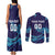 Custom Italy Rugby Couples Matching Tank Maxi Dress and Long Sleeve Button Shirt Gli Azzurri Flame Pattern