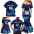 Custom Italy Rugby Family Matching Mermaid Dress and Hawaiian Shirt Gli Azzurri Flame Pattern - Wonder Print Shop